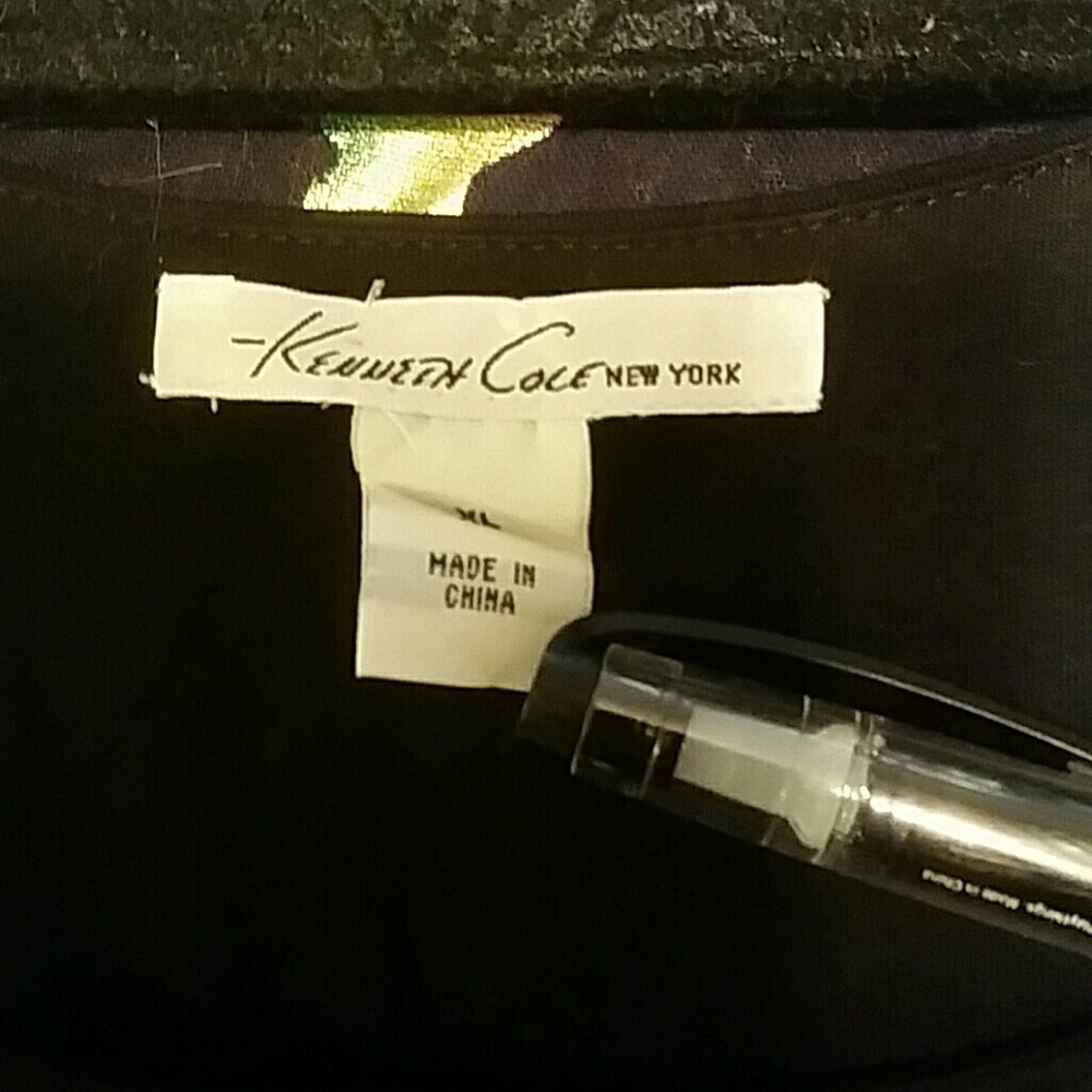 Kenneth Cole Capped Sleeve Silver Studded New York Sheath Dress - Picture 5 of 7